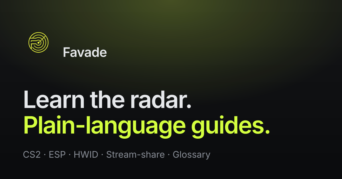 CS2 radar settings and commands - Favade
